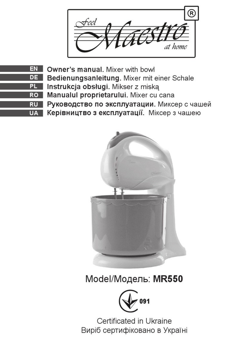 Maestro MR550 User manual