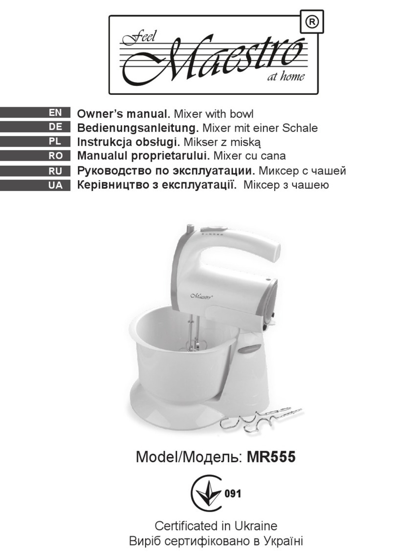 Maestro MR555 owner's manual