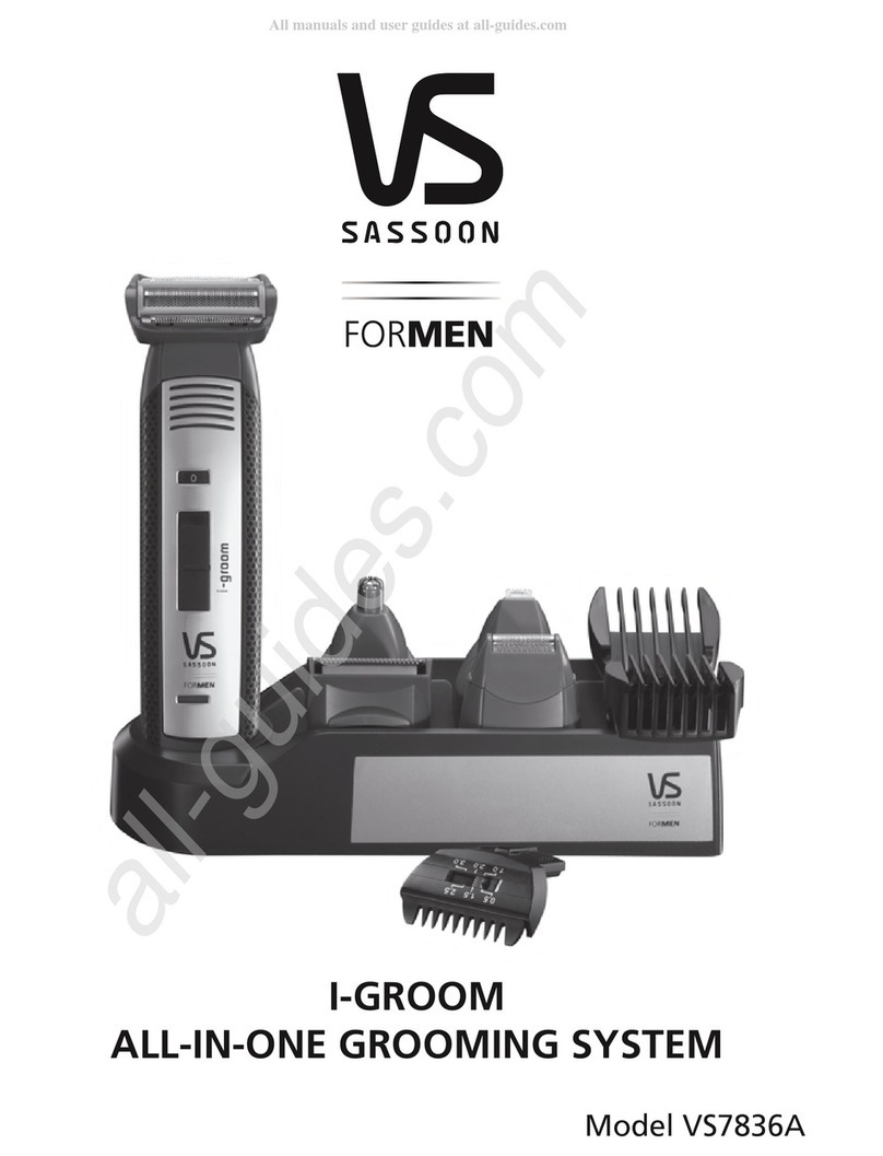 VS Sassoon I-GROOM VS7836A manual