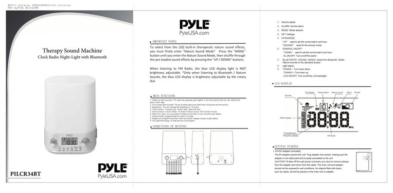 Pyle PILCR34BT User manual