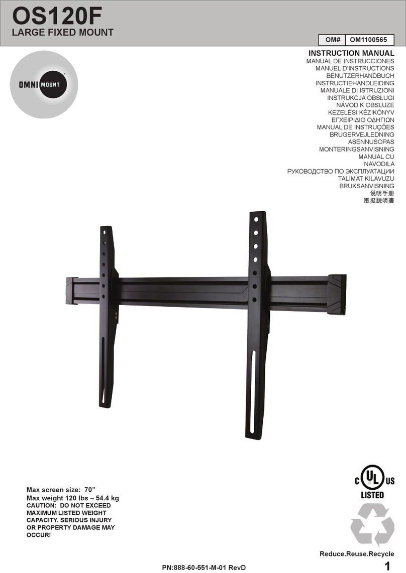 Omnimount OS120F User manual