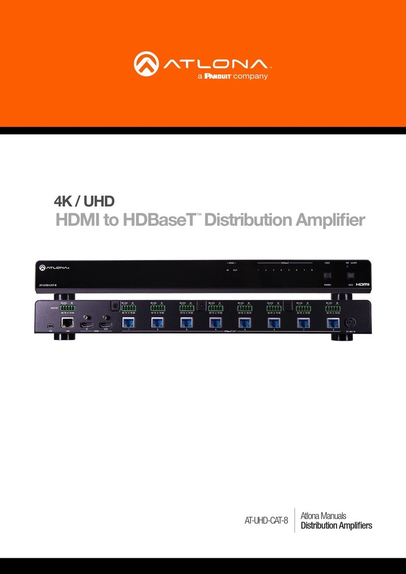 Panduit ATLONA AT-UHD-CAT-8 User manual