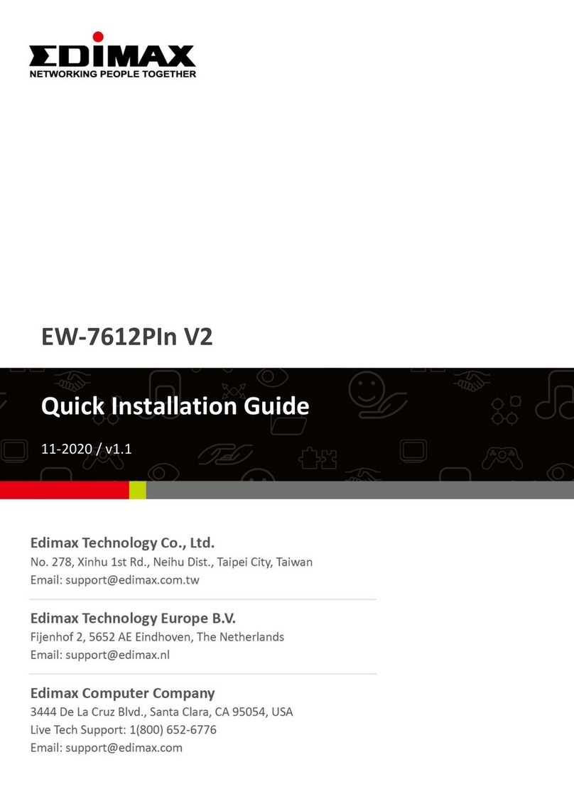 Edimax EW-7612PIn V2 Quick installation guide