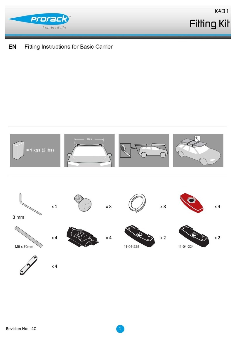 Prorack K431 User manual