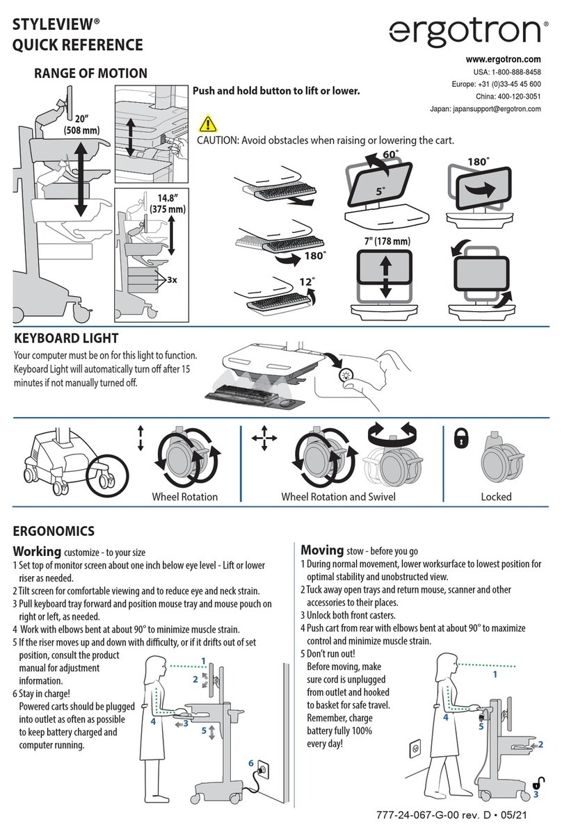 Ergotron STYLEVIEW SV44-22C2-1 quick reference