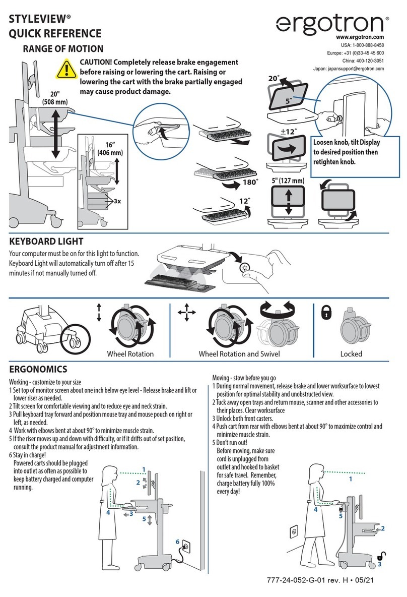 Ergotron STYLEVIEW SV44-13C2-1 User manual