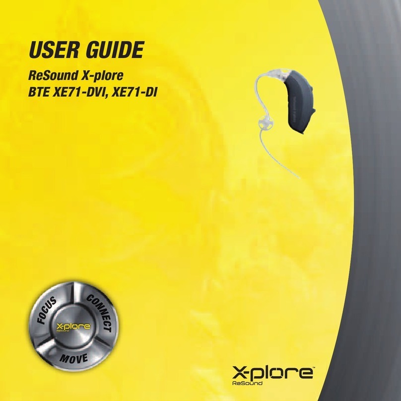 ReSound X-plore BTE XE71-DVI User manual