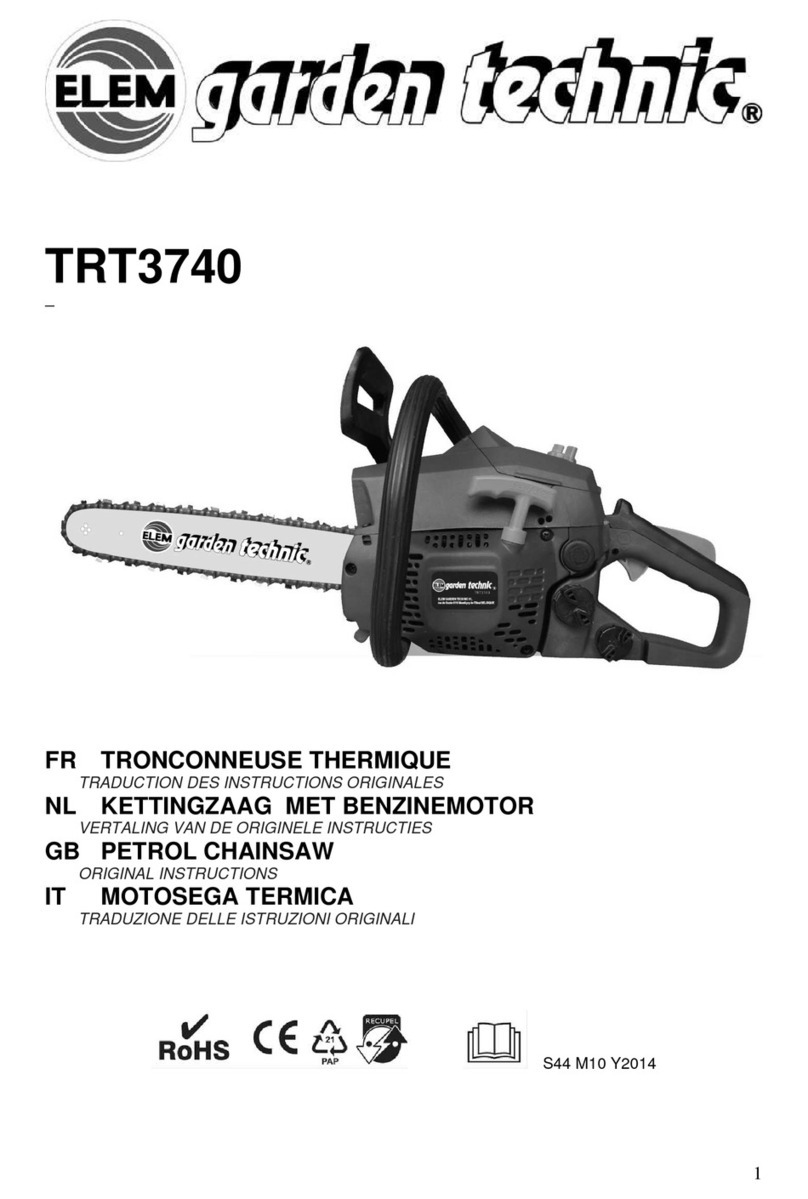 Elem Garden Technic TRT3740 User manual Elem Garden Technic TRT3740 User manual
