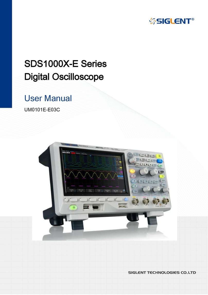 SIGLENT TECHNOLOGIES SDS1000X-E Series user manual