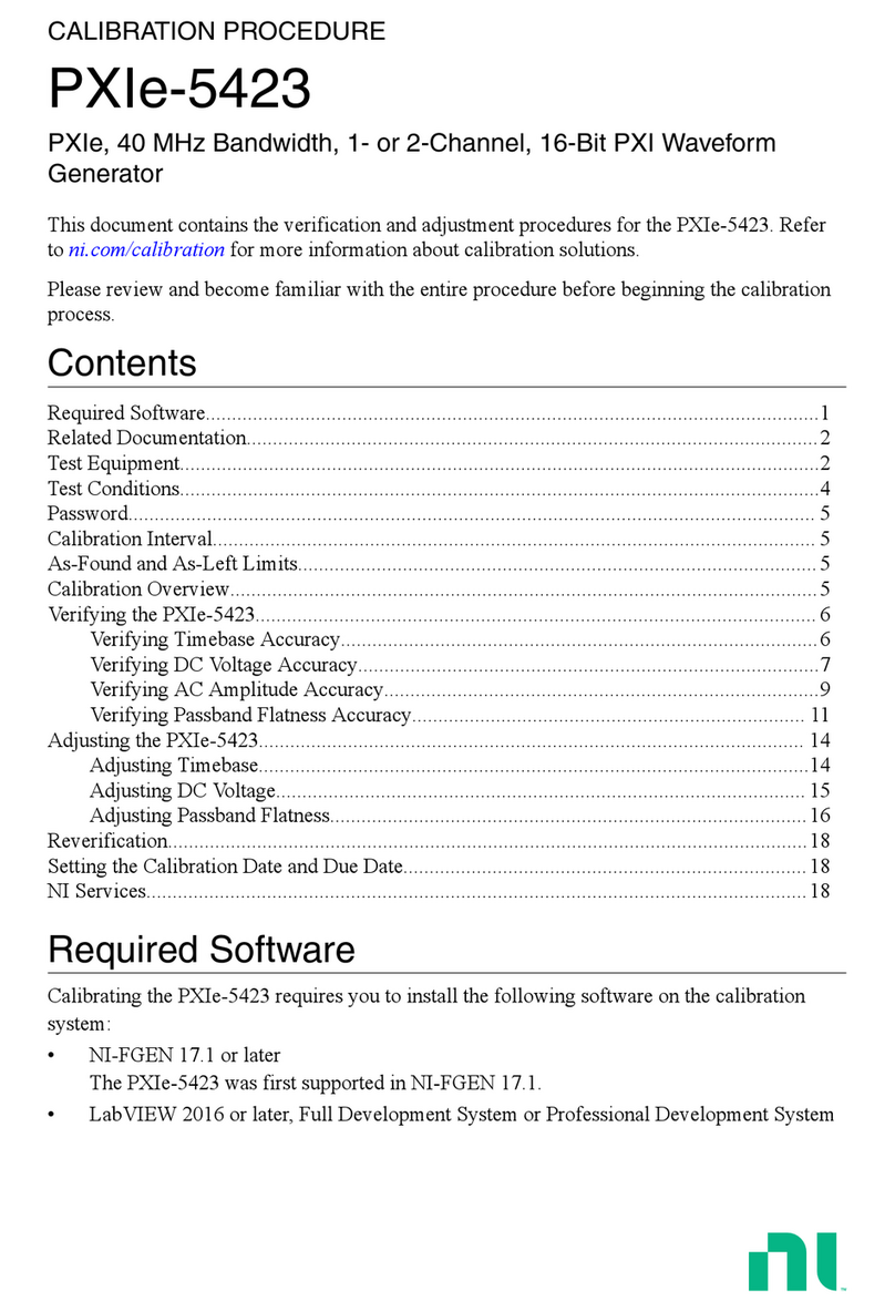National Instruments PXIe-5423 Manual