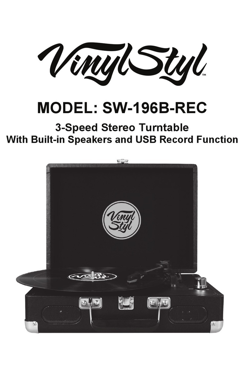 Vinyl Styl SW-196B-REC manual