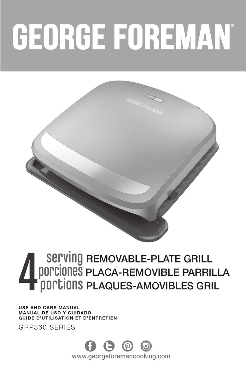 George Foreman GRP3060B User manual