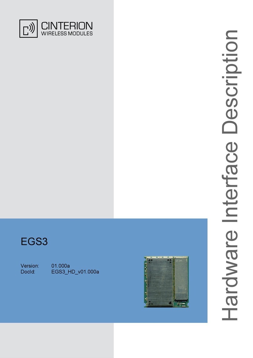 Cinterion EGS3 User manual