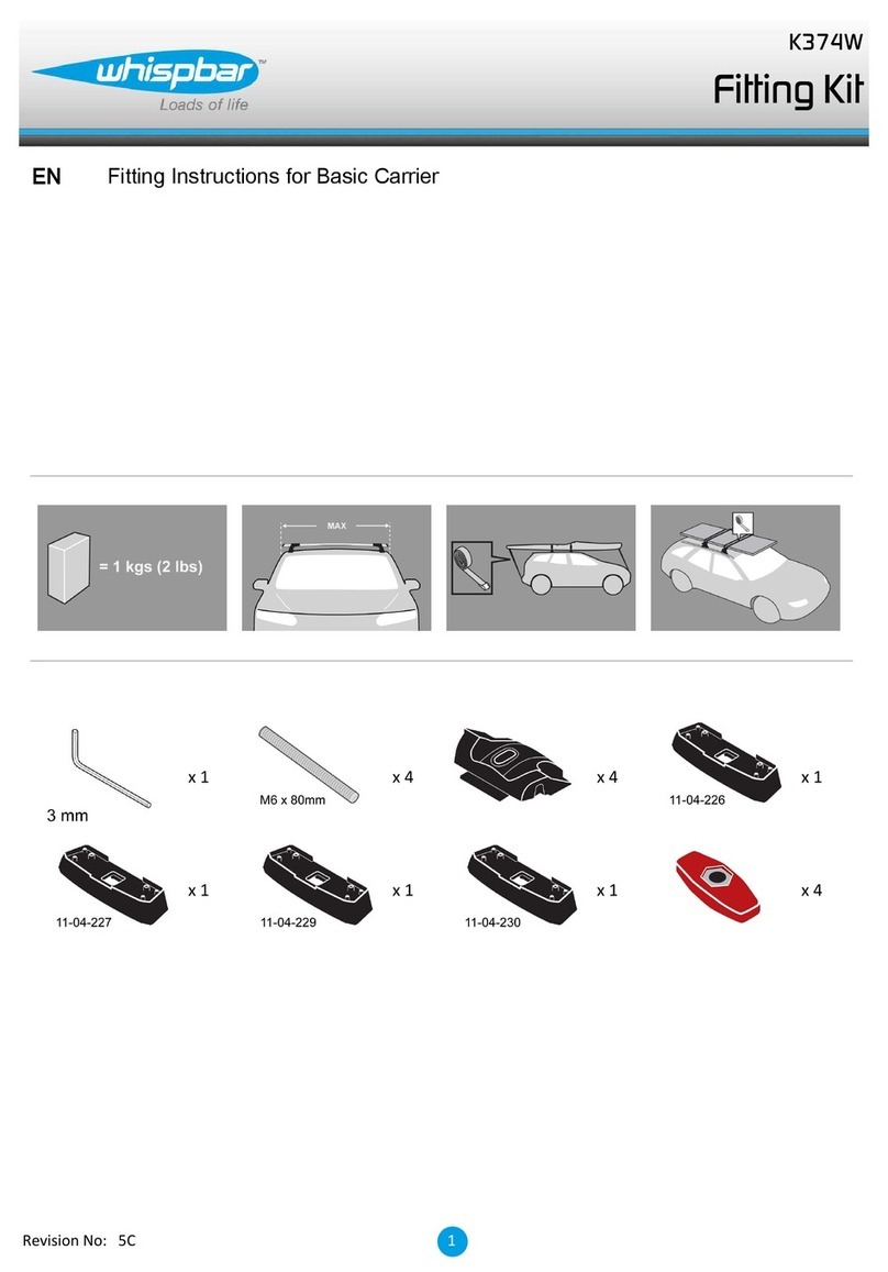 Whispbar K374W Operation and installation manual Whispbar K374W Operation and installation manual