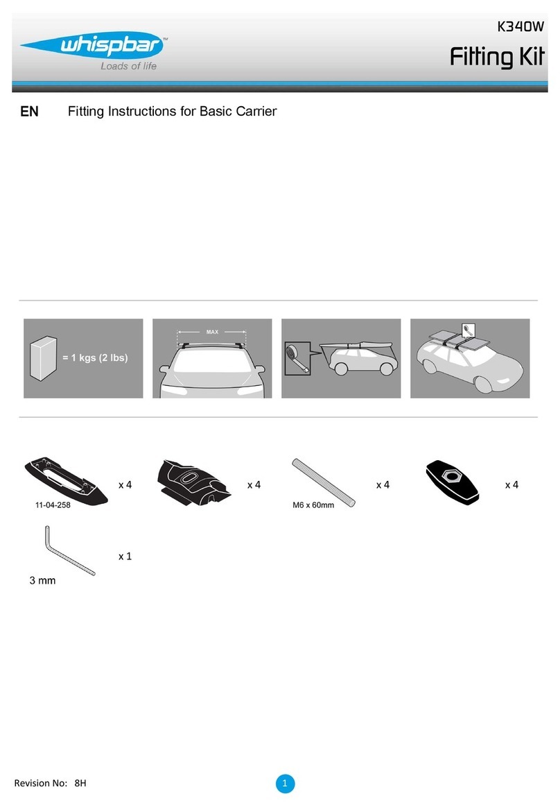 Whispbar K340W Operation and installation manual Whispbar K340W Operation and installation manual