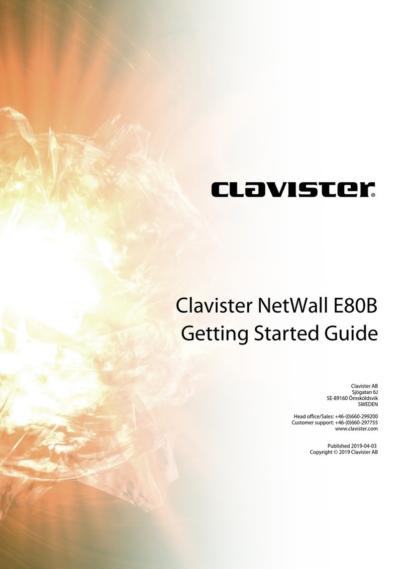 Clavister NetWall E80B Getting started guide