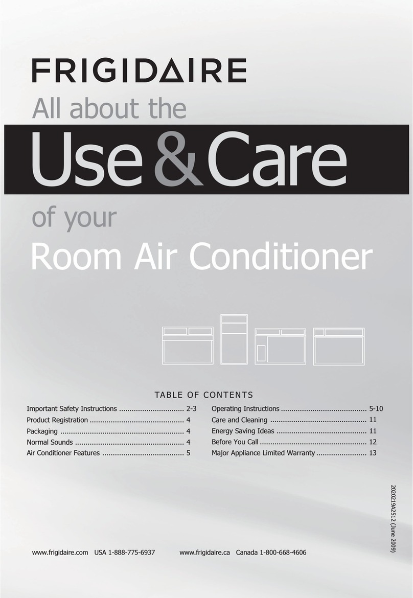Frigidaire LRA11PZW1 Owner's manual