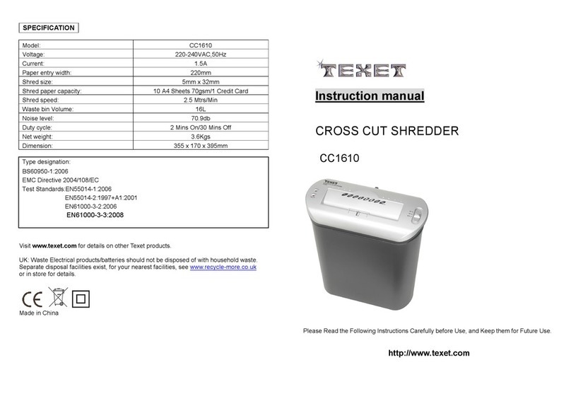 texet CC1610 instruction manual