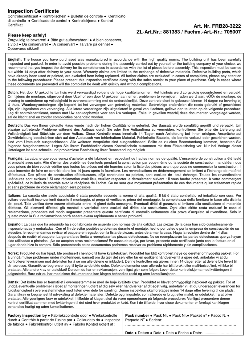 Palmako FRB28-3222 User manual