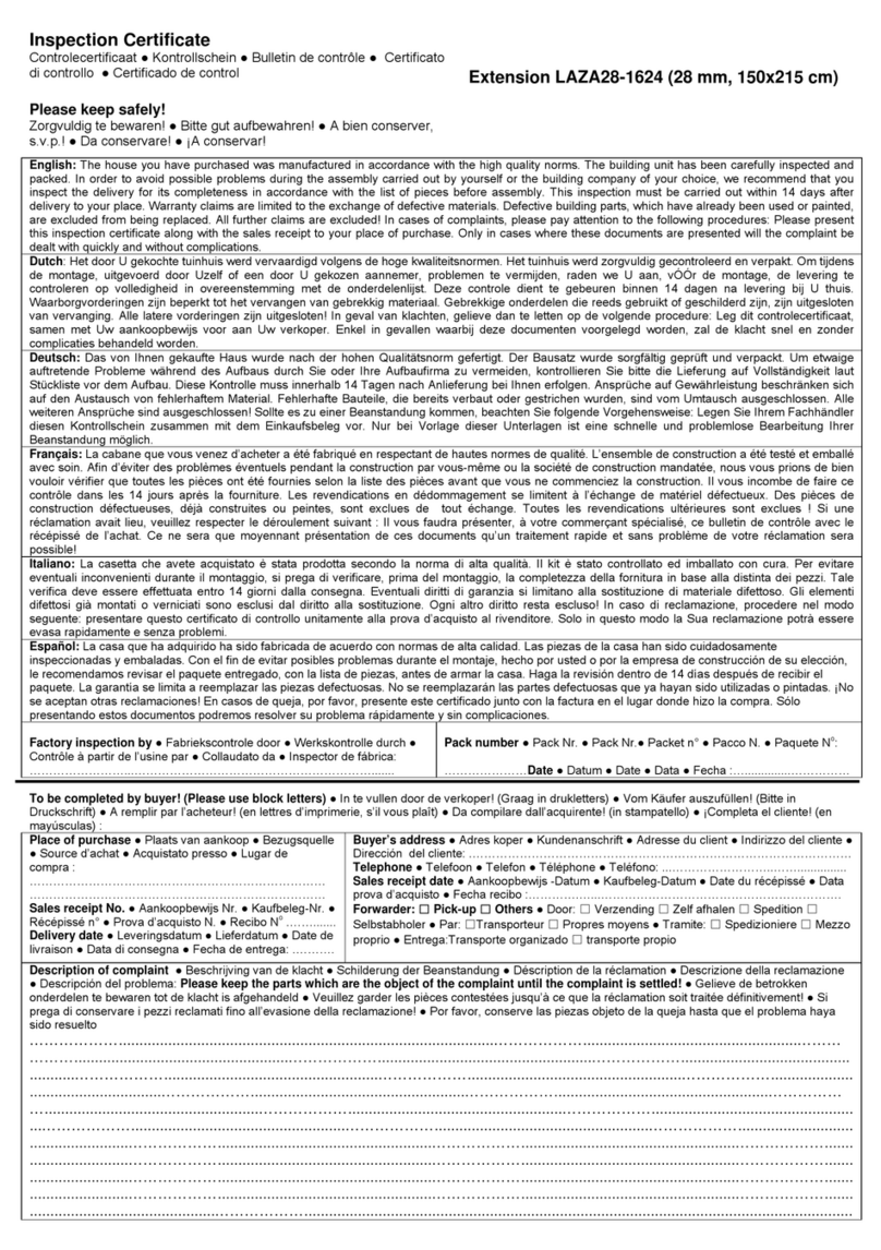 Lemeks LAZA28-1624 User manual