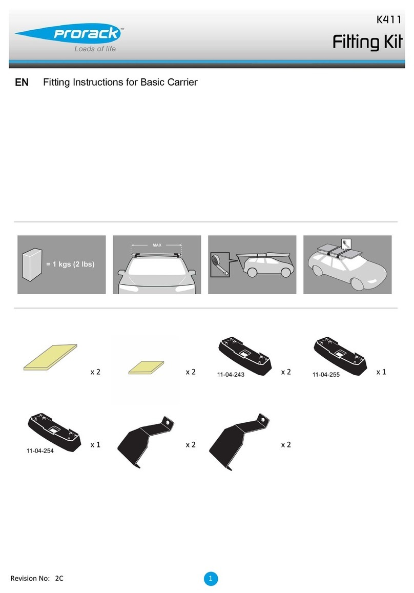 Prorack K411 User manual