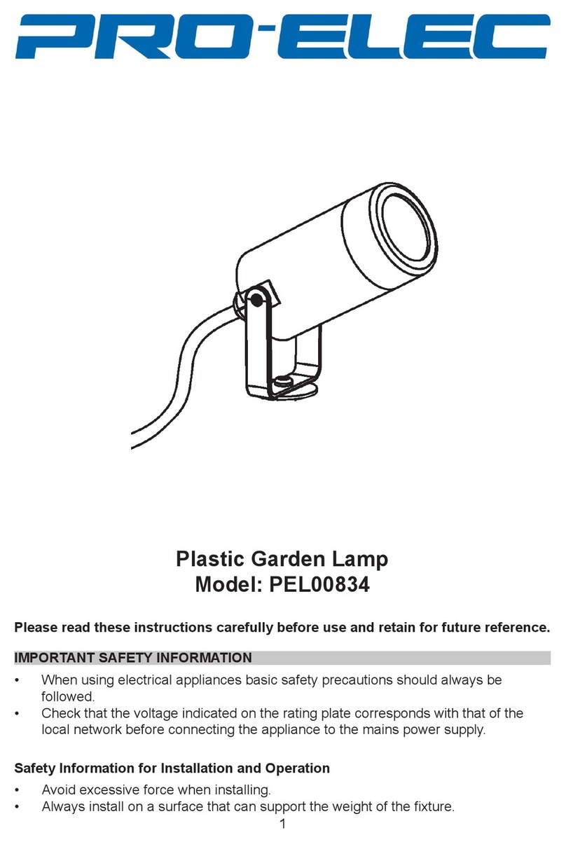 Pro-Elec PEL00834 quick start guide