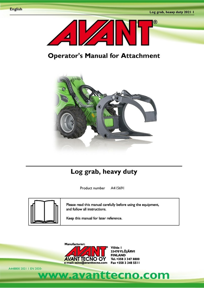 Avantco A415691 Operator's manual for Attachment