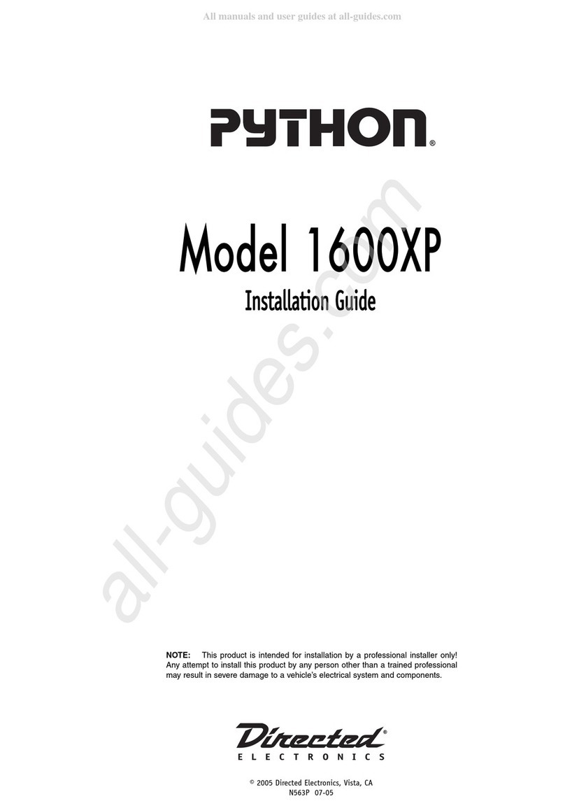 Directed Python 1600XP installation guide