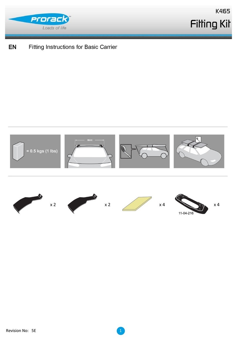 Prorack K465 User manual