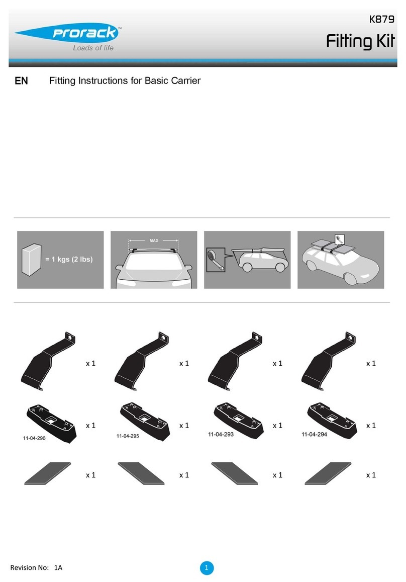 Prorack K879 User manual