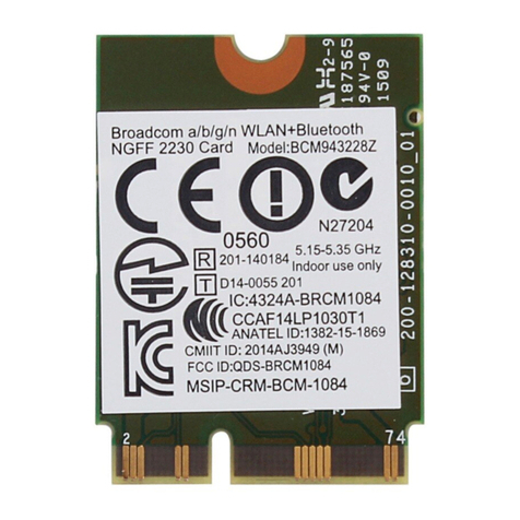 Broadcom BCM943228Z Installation guidance Broadcom BCM943228Z Installation guidance