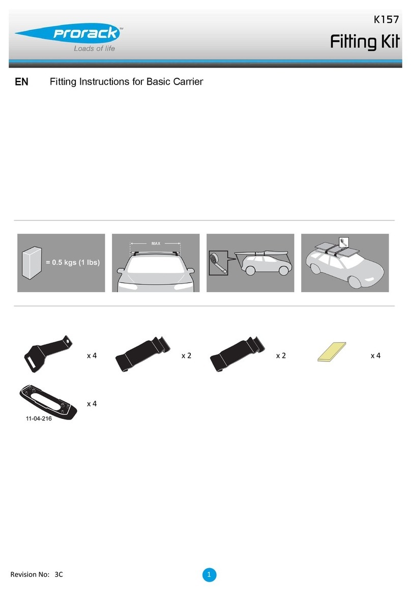Prorack K157 User manual