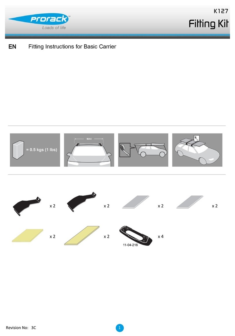 Prorack K127 Fitting instructions