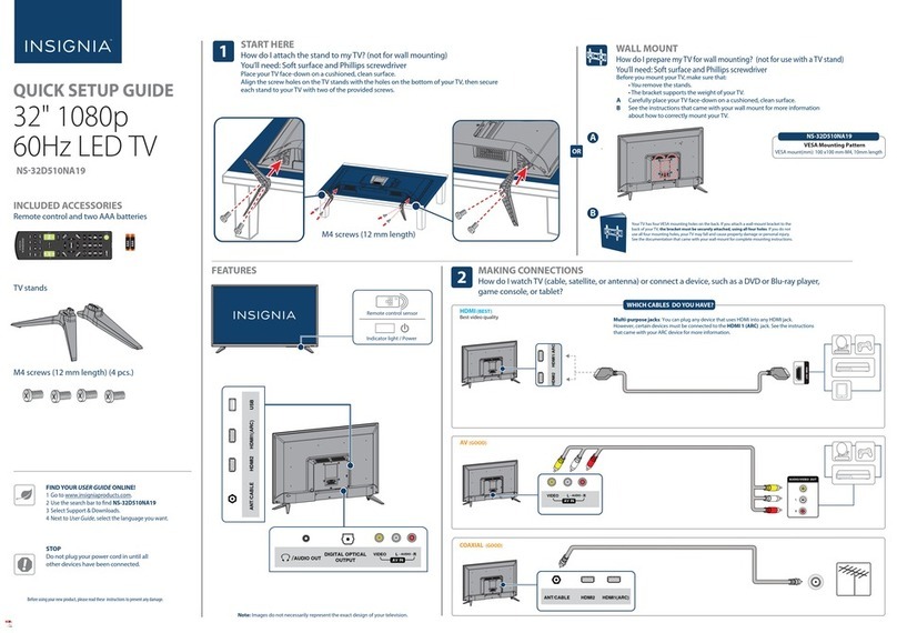 Insignia NS-32D510NA19 User manual