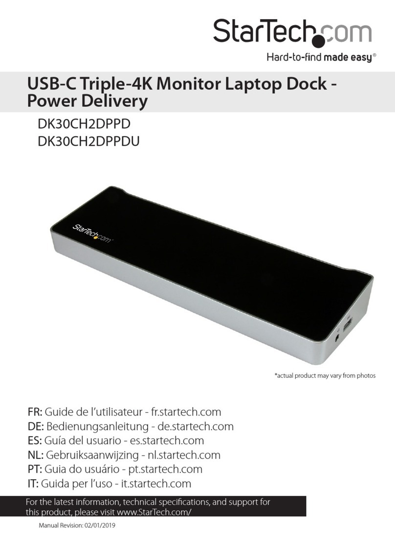 StarTech.com DK30CH2DPPDU User manual