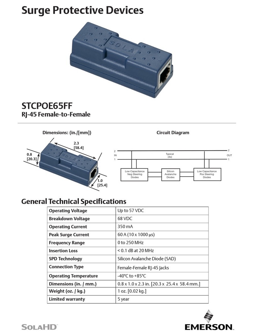 Emerson SOLAHD STCPOE65FF quick start guide