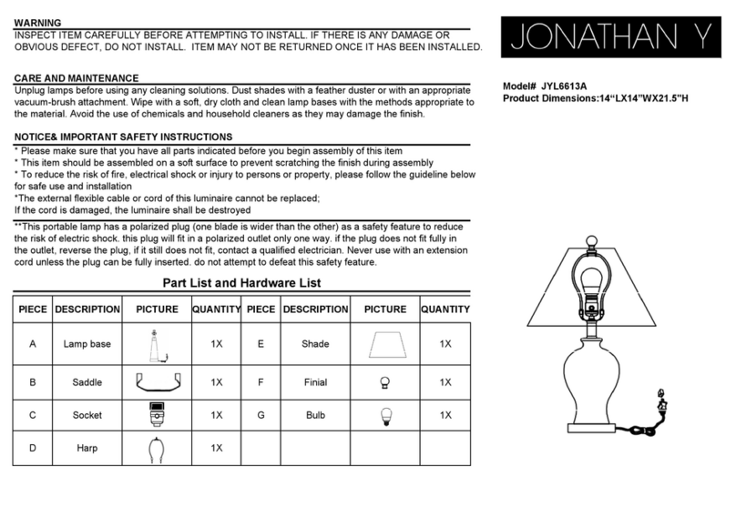 JONATHAN Y JYL6613A User manual JONATHAN Y JYL6613A User manual
