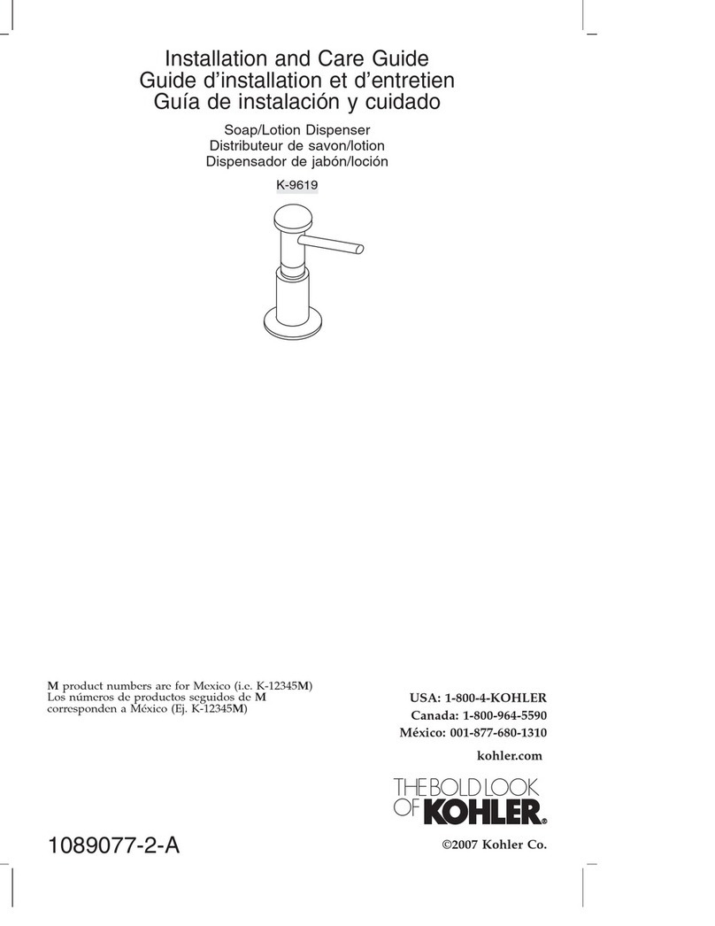 Kohler K-9619 Assembly instructions