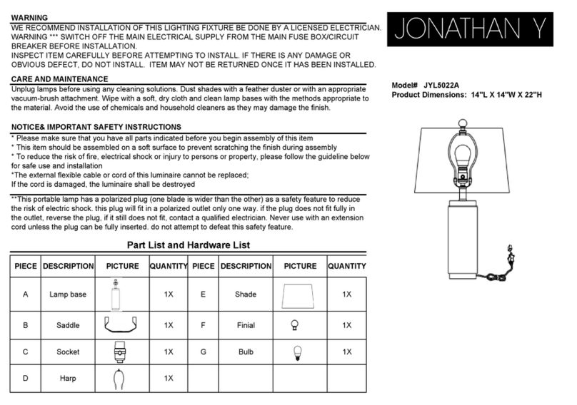 JONATHAN Y JYL5022A quick start guide