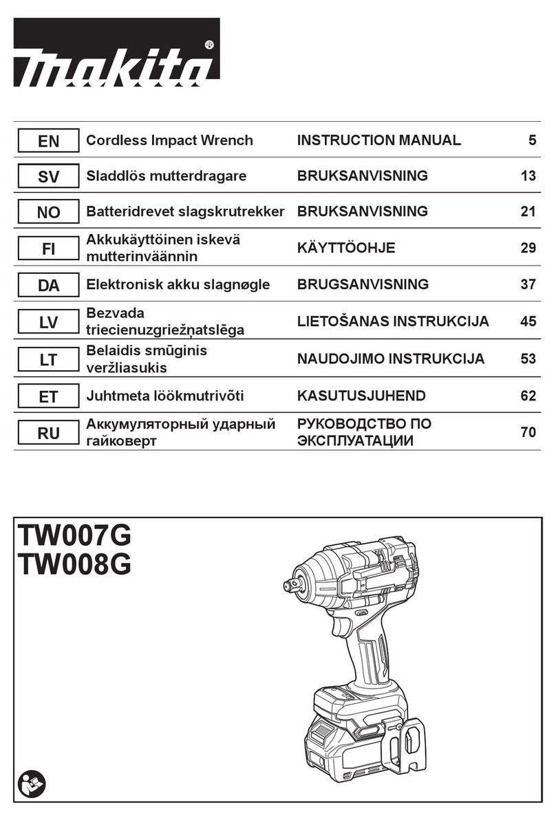 Makita TW007GZ User manual