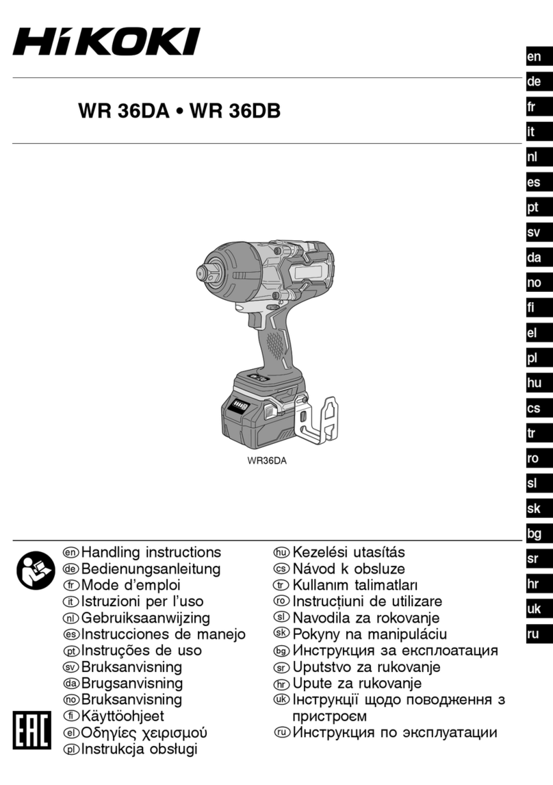 HIKOKI WR 36DB User manual