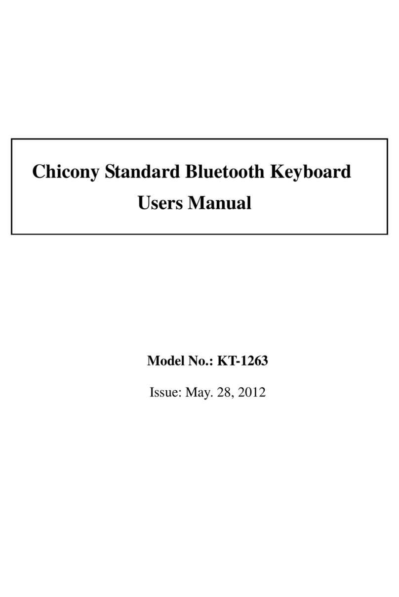 Chicony Electronics KT-1263 User manual
