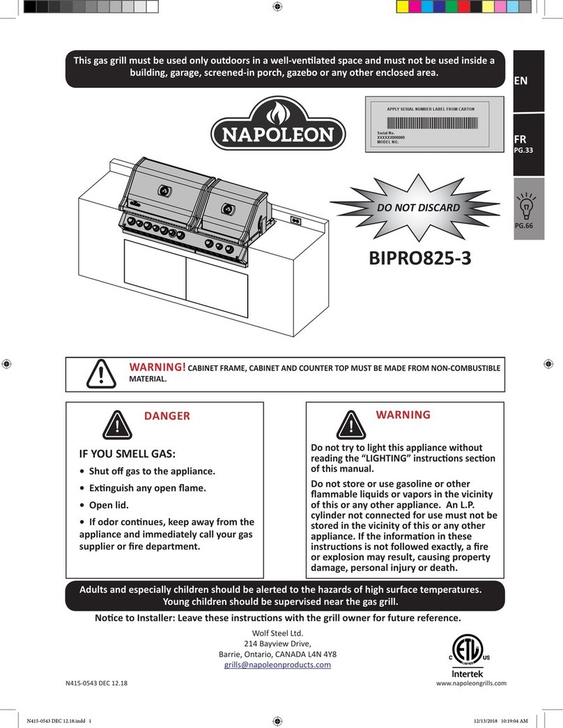 Napoleon BIPRO825RBISS-3 instruction manual Napoleon BIPRO825RBISS-3 instruction manual