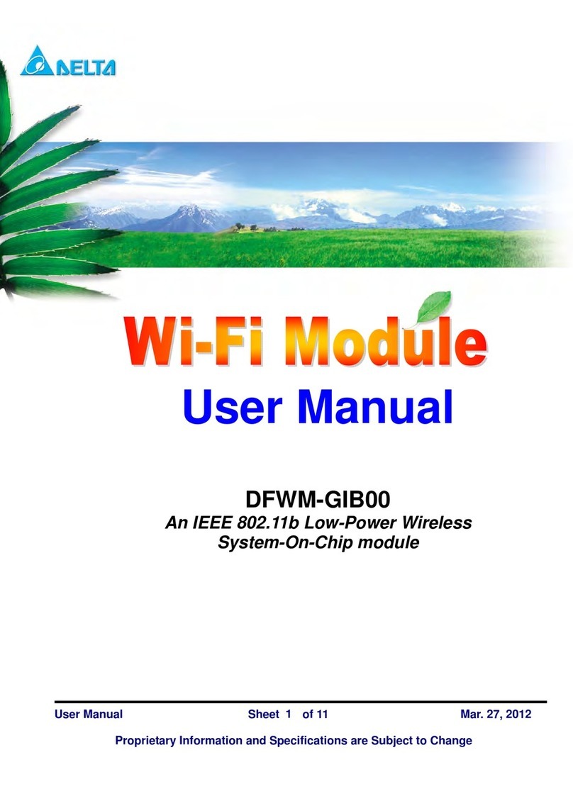 Delta DFWM-GIB00 user manual