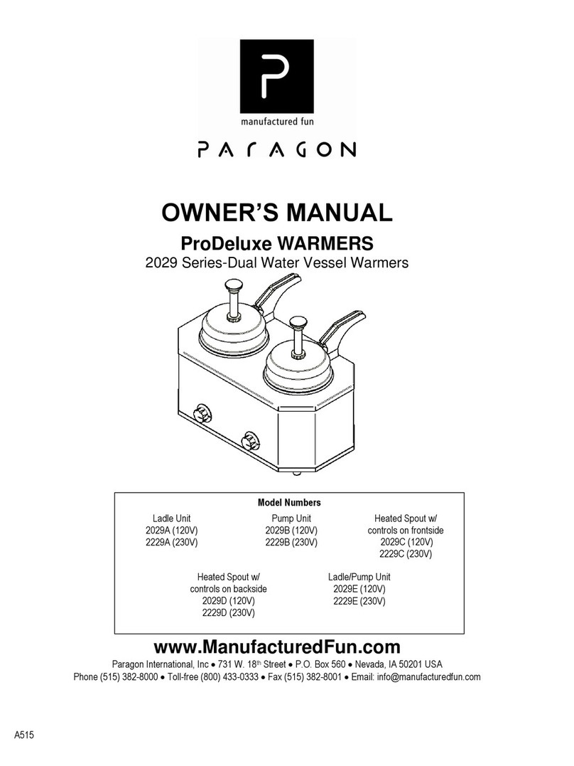 Paragon 2029 Series User manual