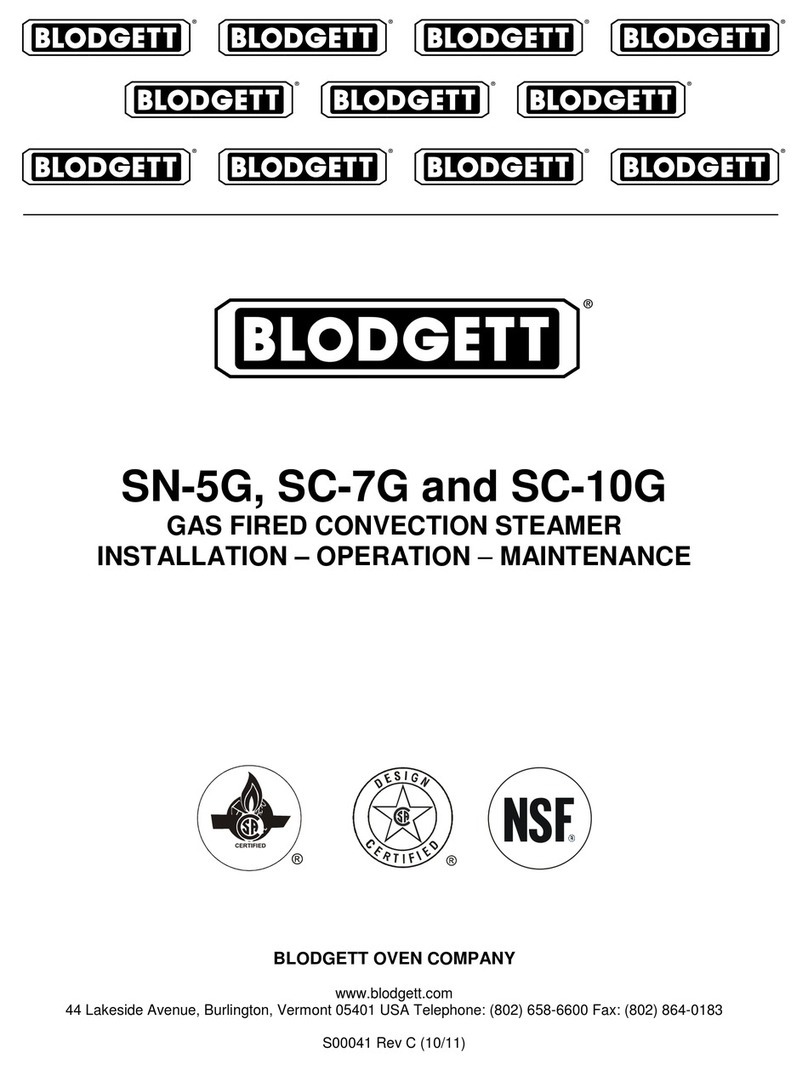 Blodgett SC-7G Installation operation & maintenance