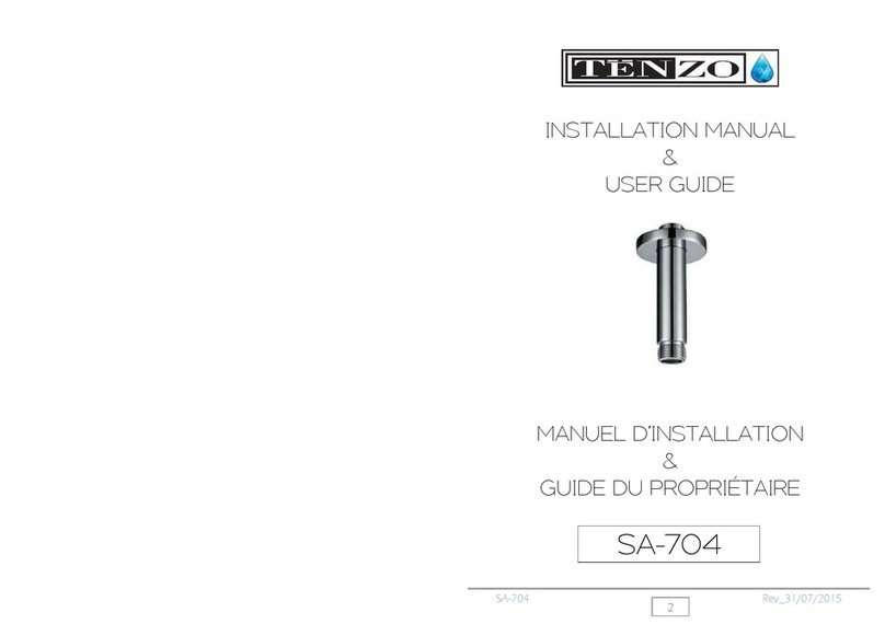 Tenzo SA-704 Installation manual & users guide Tenzo SA-704 Installation manual & users guide