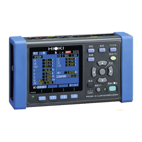Hioki PW3365 User manual Hioki PW3365 User manual