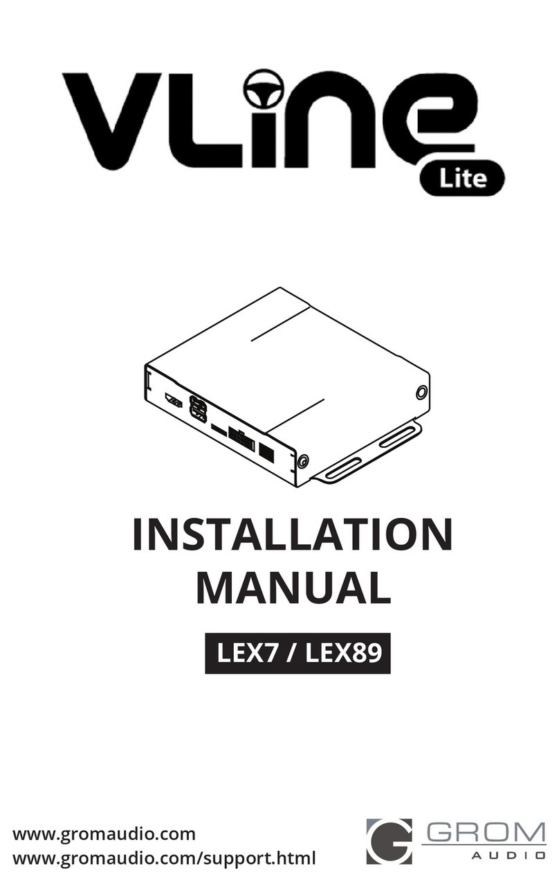 GROM Audio VLine Lite LEX89 installation manual