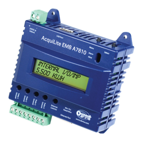 Obvius AcquiLite EMB A7810 Installation and operation manual